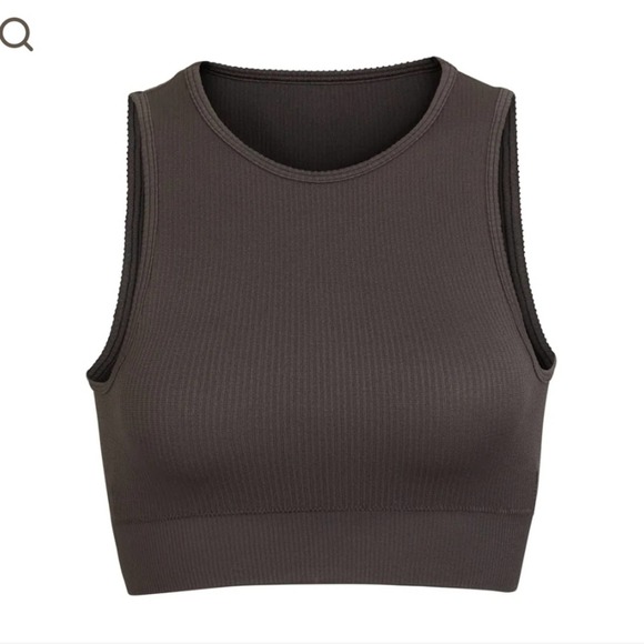NWT SKIMS High Neck Bra - Soot XXS/XS - Picture 1 of 8